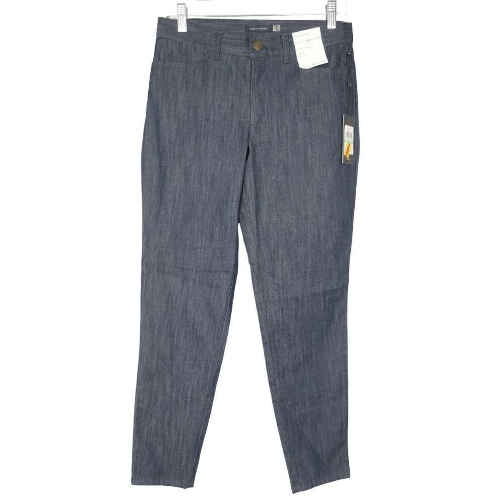 Tommy Hilfiger Women's High Rise Curvy Fit Ankle Length Jean Pant 8